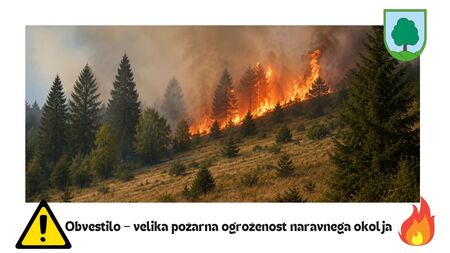 požarna ogroženost - Slika je simbolična.
